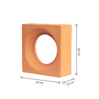 Cobogó Cerâmico Natural 20x20cm Terracota Solar Essenza