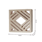 Cobogó Cerâmico Natural 25x25cm Off White Macramê Essenza