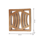 Cobogó Cerâmico Natural 25x25cm Terracota Festonê Essenza