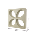 Cobogó Cerâmico Natural 30x30cm Griggio Floral Essenza