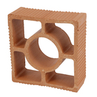 Elemento Vazado Cobogó Cerâmico Odara Argila 20x20x8cm StonePlus