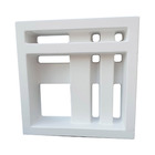Elemento Vazado Cobogó Cimentício Trama Branco 30x30x8cm StonePlus