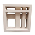 Elemento Vazado Cobogó Cimentício Trama Cinza 30x30x8cm StonePlus