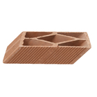 Elemento Vazado Cobogó Diagonal Bandeira 18,5x6,7x26cm Cerâmica Martins