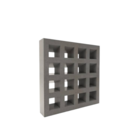 Cobogó Liso 16 Furos 40x40x6cm Stone Plus