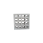 Cobogó Liso 16 Furos 40x40x6cm Stone Plus