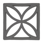 COBOGÓ MACRAMÊ DUPLO BLACK 25X25