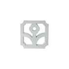 Elemento Vazado Cobogó Margarida Cinza 30x30x7cm Traço