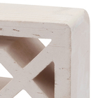 Elemento Vazado Cobogó Natural Broche Branco 25x25x8,5cm Essenza