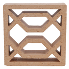 Elemento Vazado Cobogó Natural Broche Palha 25x25x8,5cm Essenza