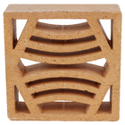 Cobogó Natural Festonê Palha 25x25x8,5cm Artens