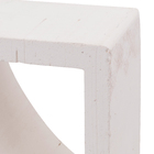 Elemento Vazado Cobogó Natural Idunna Branco 25x25x8,5cm Essenza