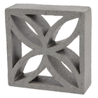 Cobogó Natural Macramê Duplo Black 25x25x8,5cm Artens