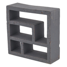 Elemento Vazado Cobogó Natural Rota Black 25x25x8,5cm Essenza