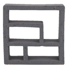 Elemento Vazado Cobogó Natural Rota Black 25x25x8,5cm Essenza