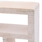 Elemento Vazado Cobogó Natural Rota Branco 25x25x8,5cm Essenza