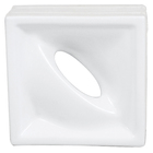 Cobogó Pétala Branco Acetinado 19x19x8cm Artens