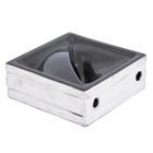 Cobogó Pétala Preto Acetinado 19x19x8cm Artens