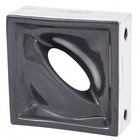 Cobogó Pétala Preto Acetinado 19x19x8cm Artens