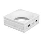 Cobogó Solar Branco Acetinado 19x19x8cm Artens