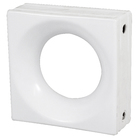 Cobogó Solar Branco Acetinado 19x19x8cm Artens