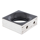 Cobogó Solar Preto Acetinado 19x19x8cm Artens