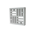 Elemento Vazado Cobogó Taco Chinês Cinza 40x40x7cm Traço