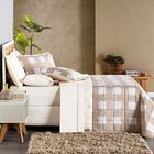 Cobre Leito 200 Fios Dolce Vita King 03 Peças - Caqui