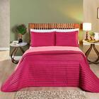 Cobre Leito 200 Fios Dupla Face Casal Colors 03pink / Rosa