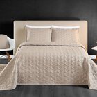 Cobre Leito 200 Fios Queen 03 Peças Cáqui