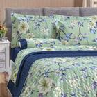 Cobre Leito 200 Fios Queen 03 Peças Flower