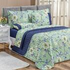 Cobre Leito 200 Fios Queen 03 Peças Flower