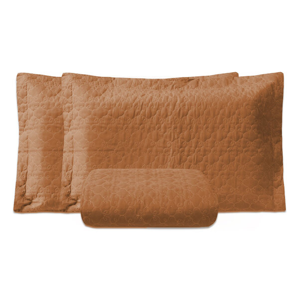 Cobre Leito 3 Pçs Tous Les Jours King 200 Fios 100% Algodão