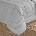 Cobre Leito 5 Pçs De Verão Casal Queen Cinza Cotex