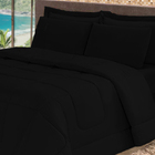 Cobre Leito 6 Pçs De Verão Casal Queen Preto Casen