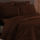 Cobre Leito 6 Peças Cama Casal Queen Dupla Face Casen Chocola