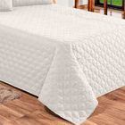 Cobre Leito  Clean 3pçs Casal Queen Branco Casen