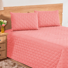 Cobre Leito  Clean 3pçs Casal Queen Rosé Casen