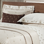 Cobre Leito/ Colcha  Super King Micro Percal 400 Fios Com 3 P