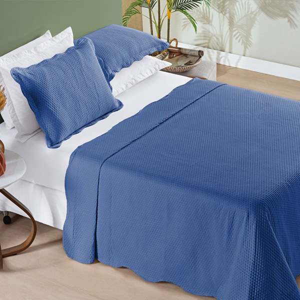 Cobre Leito Ally Original Solteiro Dupla Face Barato - Marinh