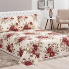 Cobre Leito Basic King 03 Peças Vermelho