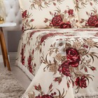 Cobre Leito Basic Queen 03 Peças Vermelho