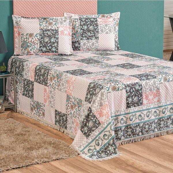 Cobre Leito Biabella Queen 03 Peças Mix