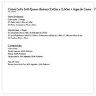 Cobre Leito Branco Queen 2,60m X 2,60m + Jogo De Cama - 7 Peç