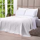 Cobre Leito Branco Solteiro Dupla Face 1,75m X 2,45m - 2 Peças