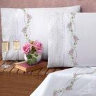 Cobre Leito Bristol Queen C/ Jogo Lençol 10 Peças Branco