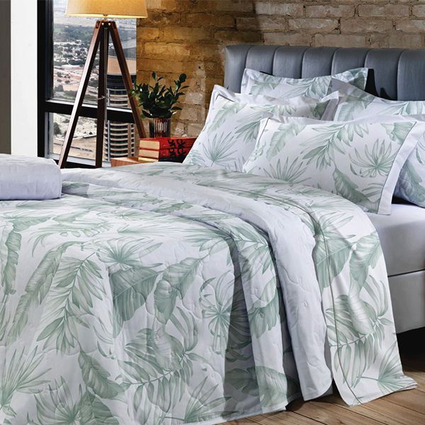 Cobre Leito Buettner Casal Percal 200 Fios Reffinata 3 Peças