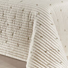 Cobre Leito Cama King Size Bege Micro Percal Peletizado 400 F