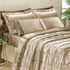 Cobre Leito Casa Show Luxuria Queen 9 Peças - Prata