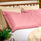 Cobre Leito Casal 3 Peças Tecido Percal Dupla Face Floral Cas